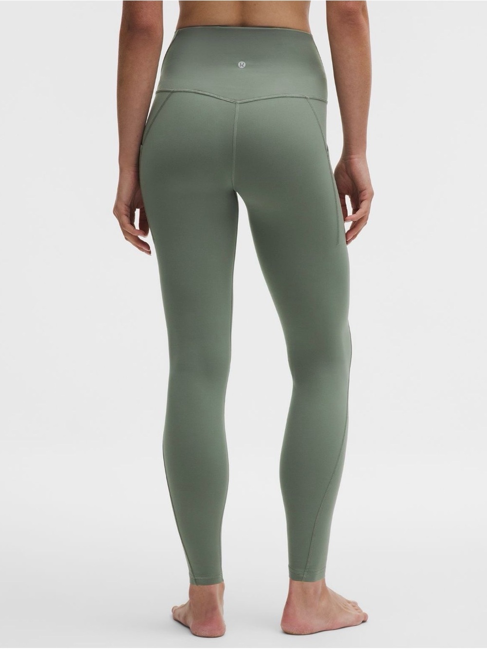 Lululemon Align High-Rise Leggings w/ Pockets, in Willow Leaf.